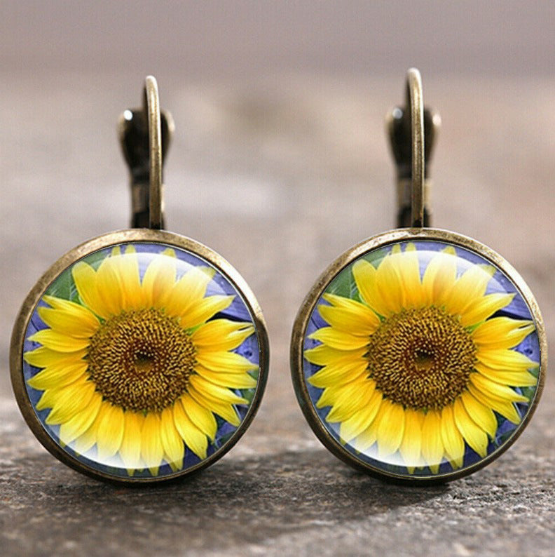 Wholesale Retro Moon Angel Alloy Earrings Boutique Resale