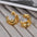 Wholesale Retro multi-layer irregular  line metal style earrings