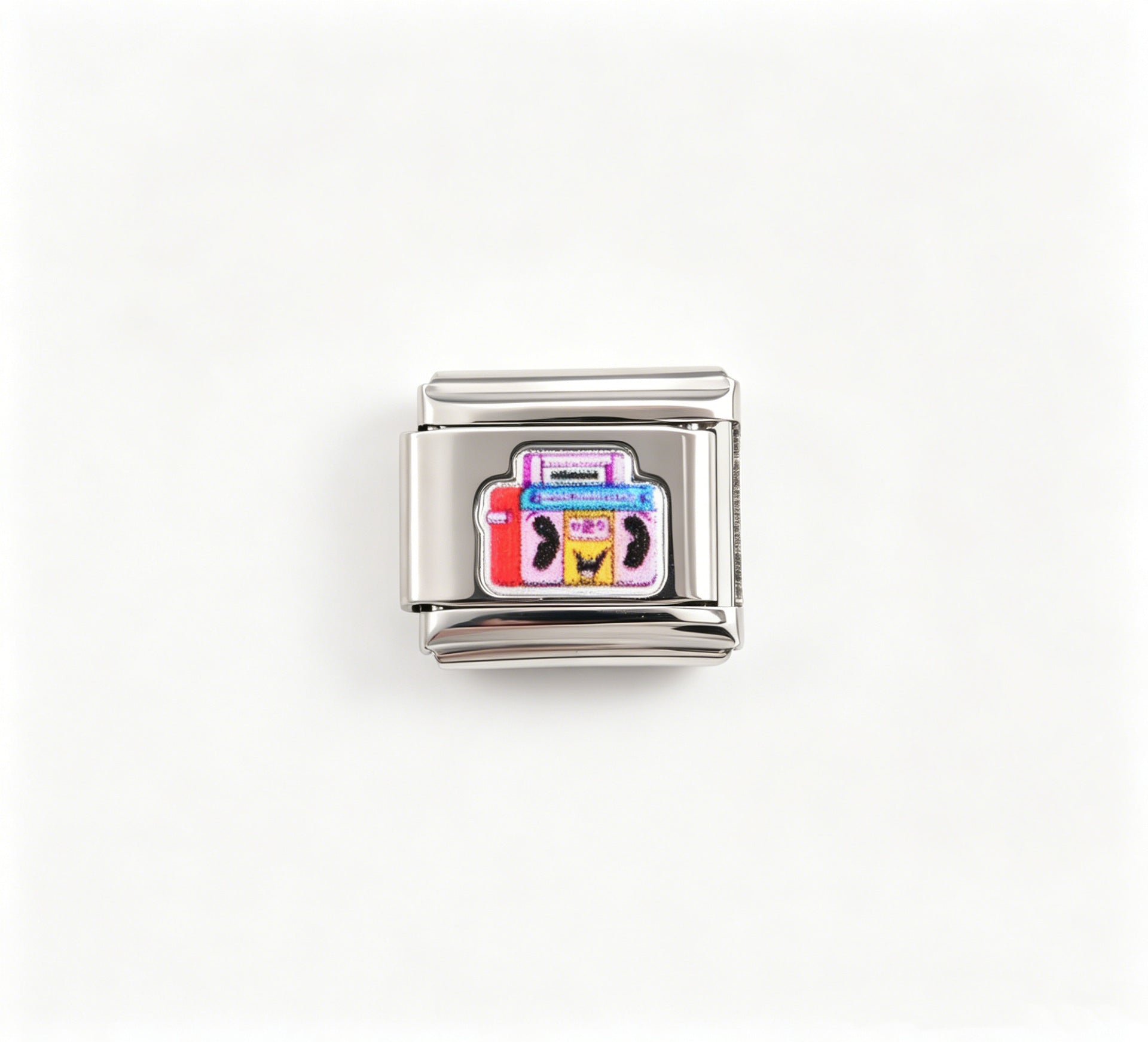 Wholesale Stainless Steel Modular Bracelet with UV Print Cartoon Characters DIY Elastic Fashion Accessory