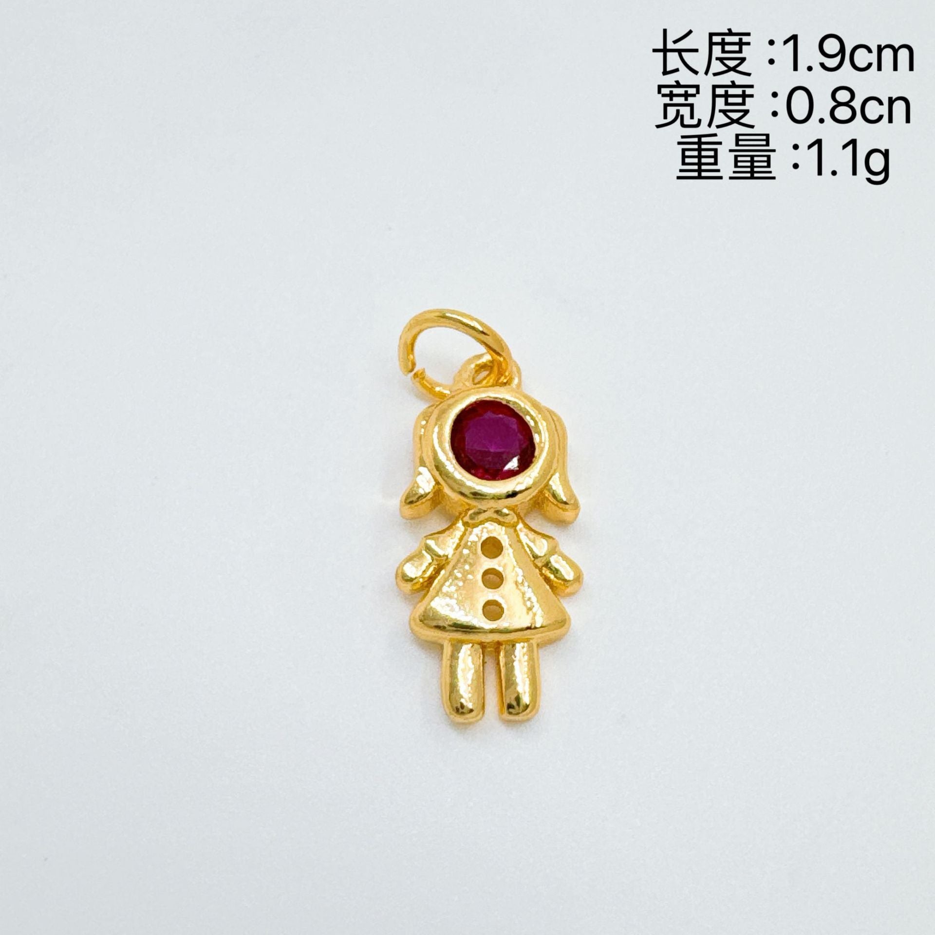 Wholesale Gold Plated Copper Pendant with Diamonds for Boys and Girls Boutique Jewelry Accessory