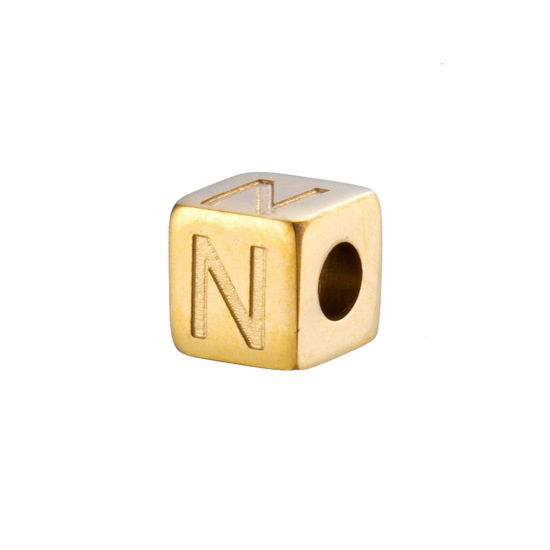 Wholesale 26 English Alphabet Accessories Geometric Stainless Steel Gold Sugar Jewelry Accessories