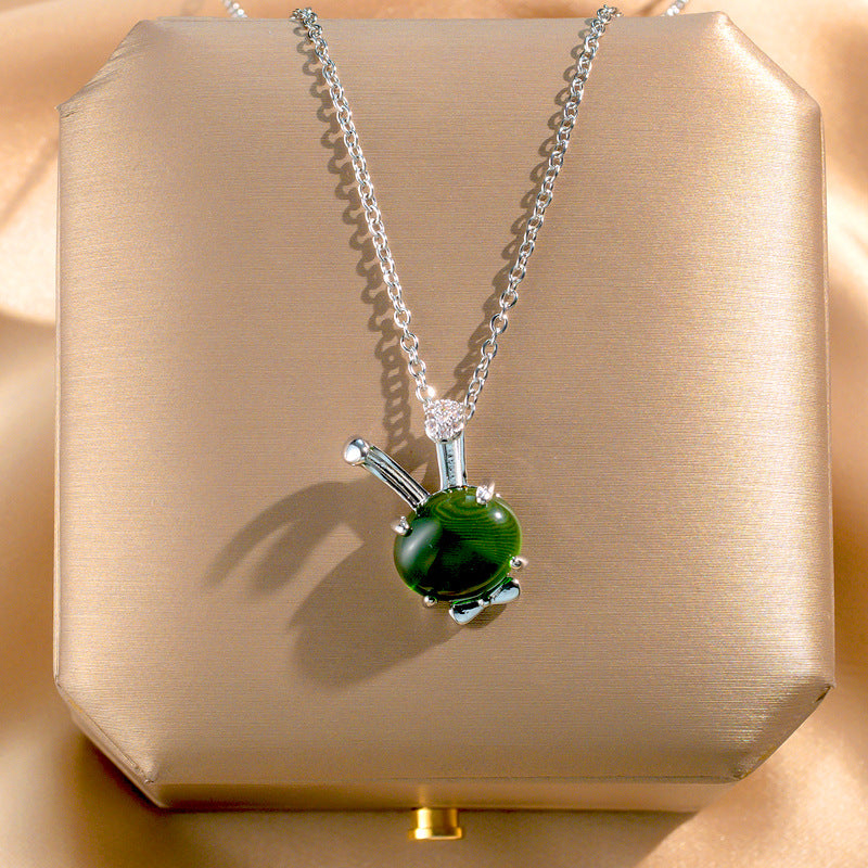 Wholesale Titanium Steel Zircon Clavicle Chain Necklace Korean Style Jewelry Accessory