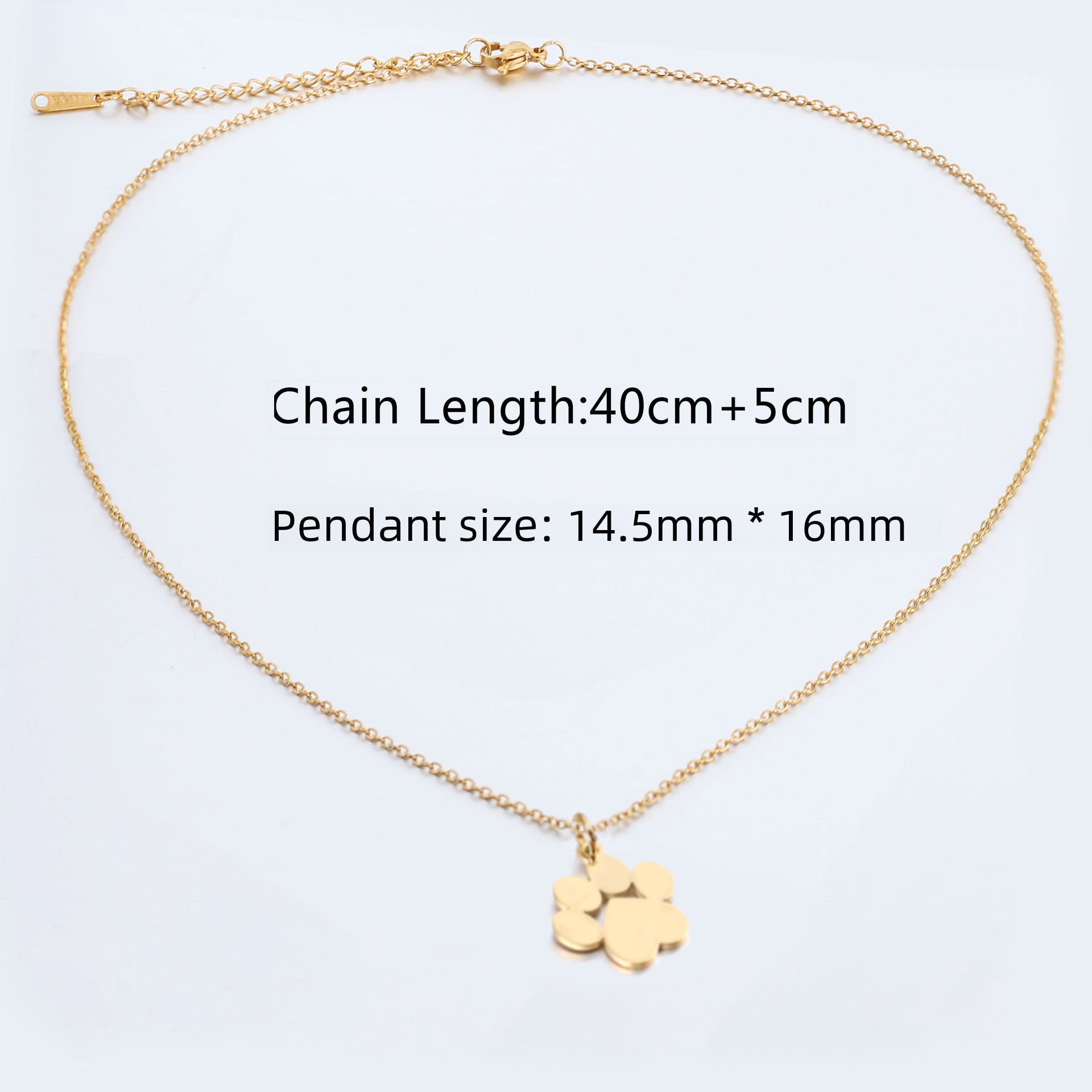 Wholesale  titanium steel creative pet cat claw dog claw pendant necklace