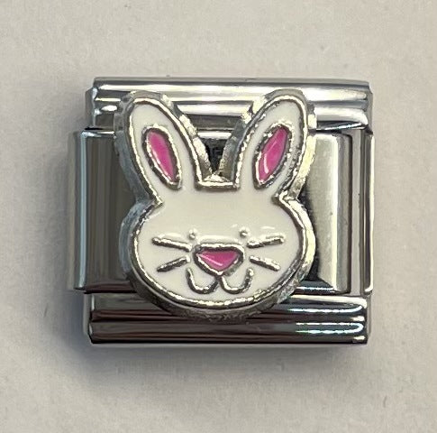 Wholesale Lovely Rabbit Heart Design DIY Italian Module Bracelet Stainless Steel Electroplated Jewelry Accessory