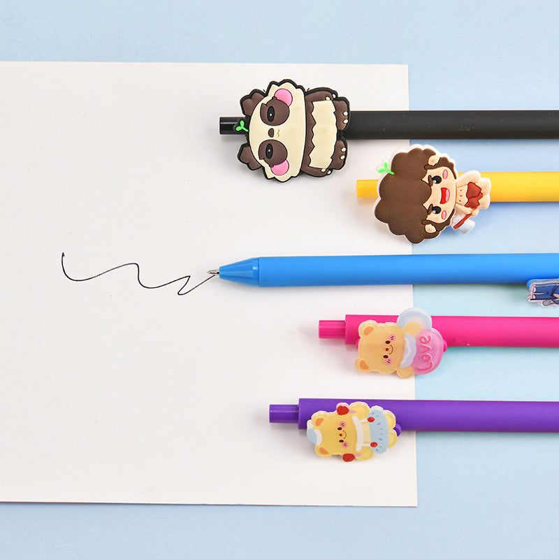 Wholesale Business office stationery gel pen custom printable LOGO custom acrylic latex sticker pen