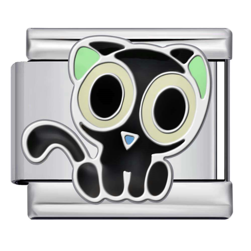 Wholesale 9mm Italian Charm Starter Bracelets DIY Cat and Dog Single Section Creative Stainless Steel Composable Bracelet