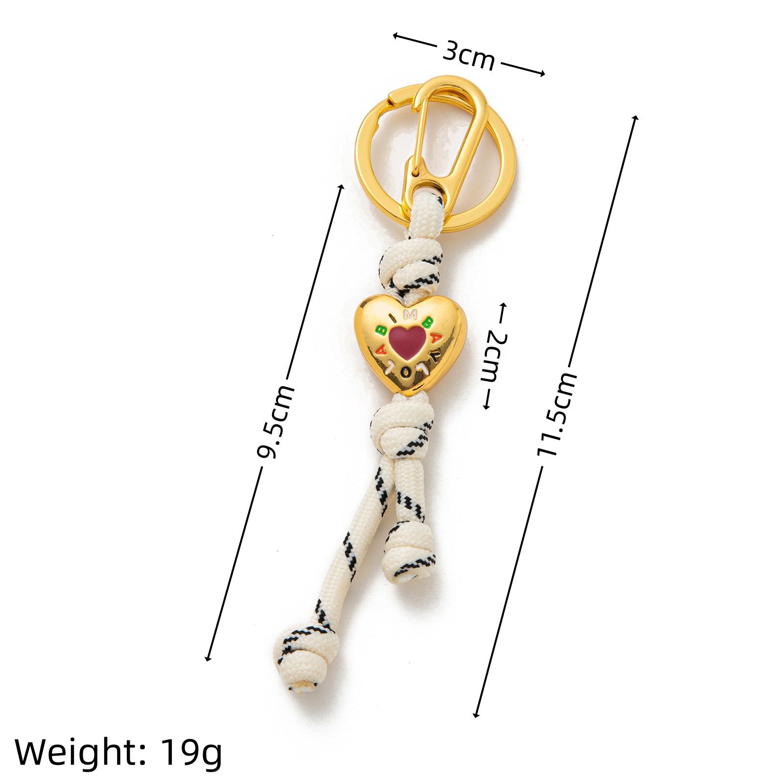 Wholesale Simple ins style letter love round keychain pendant bag accessories pendant