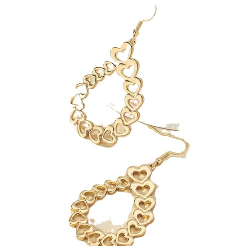 Wholesale Oval Heart Shape Valentine's Day Earrings