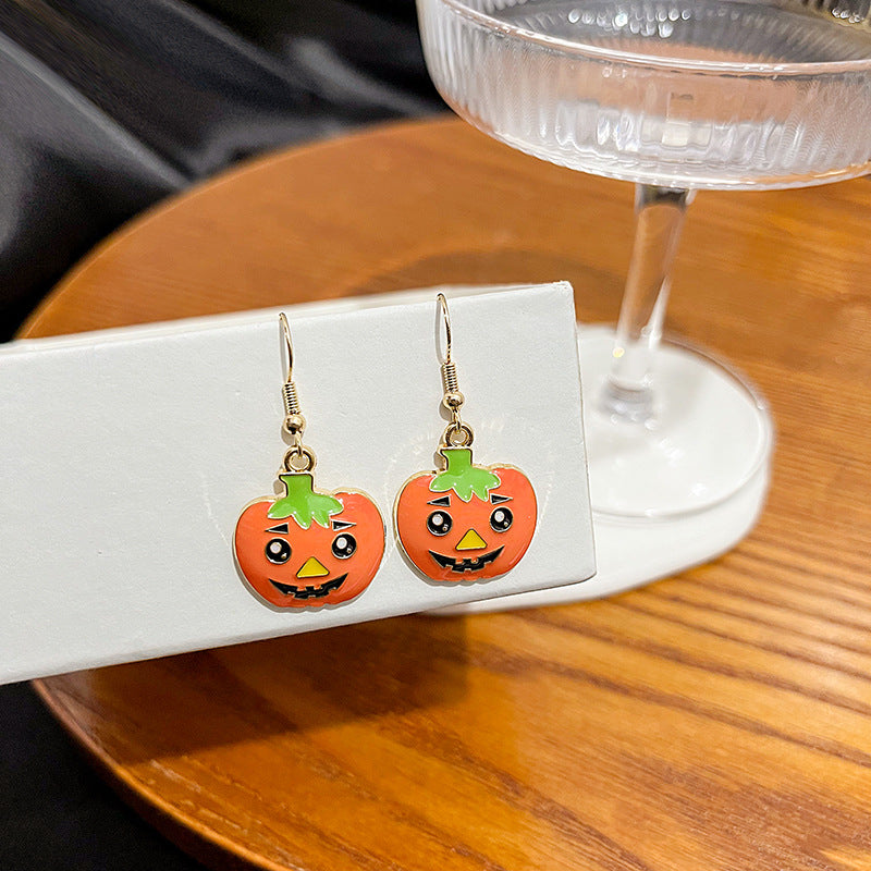 Wholesale Halloween Pumpkin Head Little Devil Earrings ACC-ES-MDD045