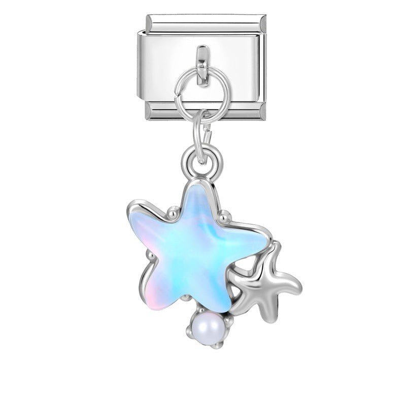 Wholesale Italian Charm Bracelet 9mm DIY Splicing Creative Pendant Stainless Steel Composable Bracelet