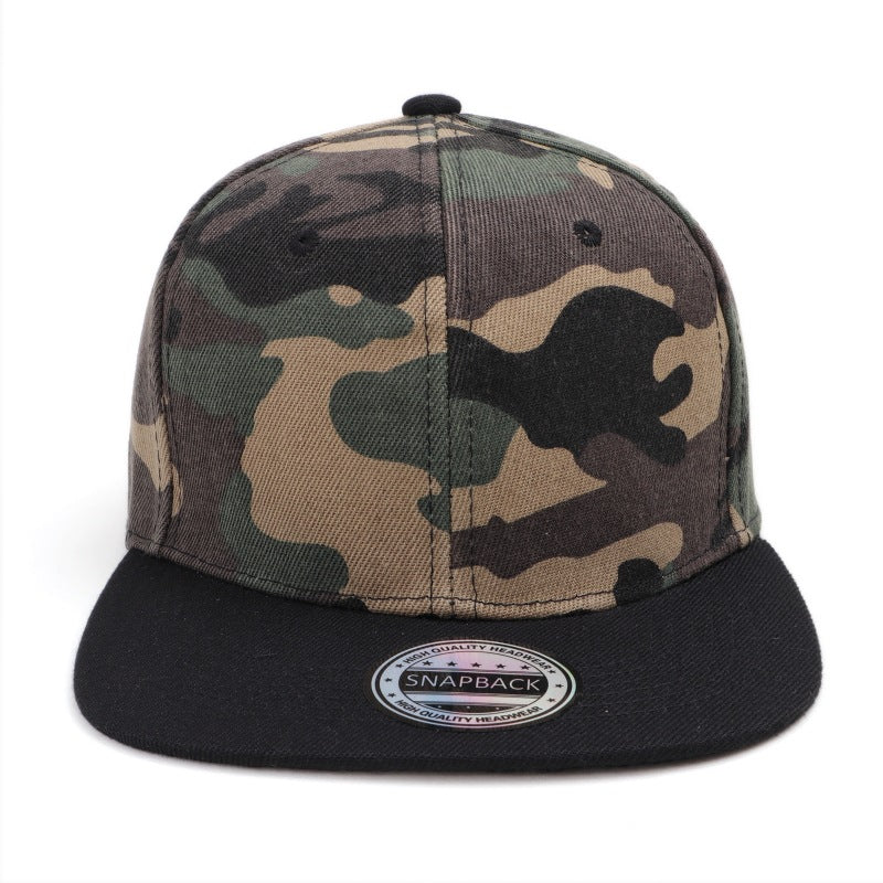 Wholesale Camouflage Hat Solid Color Flat Brim Baseball Cap ACC-HT-LueLan018