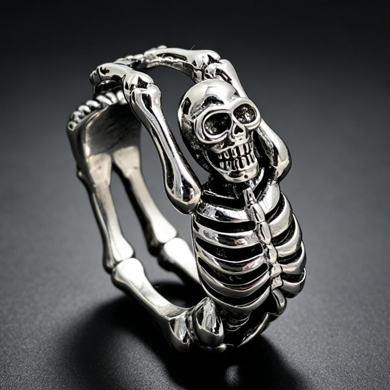 Wholesale Hip-Hop Skull Ring for Men,  Zinc Alloy  Jewelry Accessory