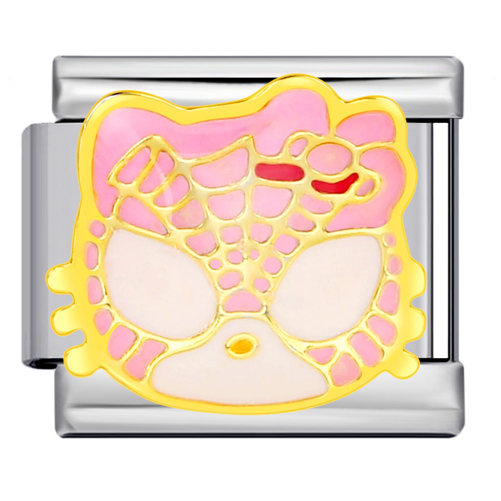 Wholesale Italian Charm Bracelet 9mm DIY Colorful Childhood Toys Creative Stainless Steel Composable Bracelet