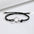 Wholesale s925 sterling silver couple double ring braided rope Valentine's Day bracelet
