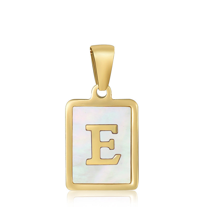 Wholesale Stainless Steel Letter Pendant Necklace Fashion Accessory Gift for Boutique Resale