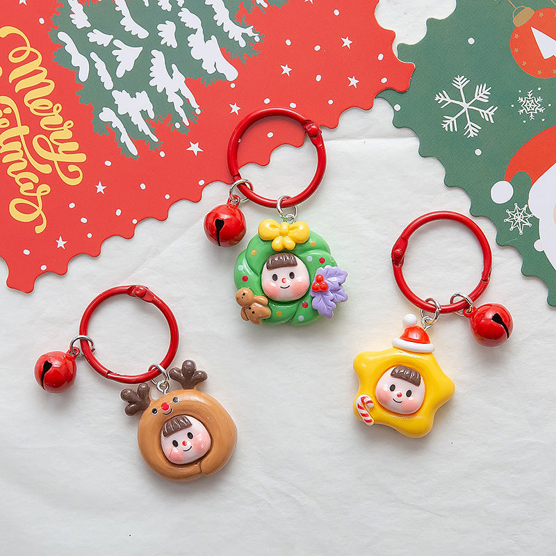 Wholesale  Cute Christmas Pendant Keychain