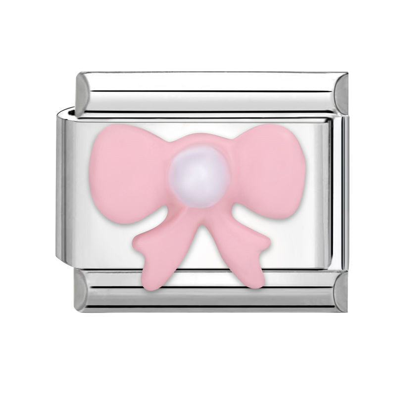 Wholesale  Italian modular bracelet 9mm DIY splicing detachable stainless steel letter flower combinable bracelet