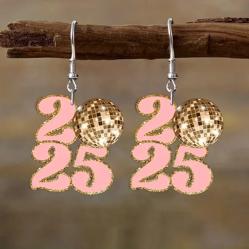 Wholesale 2025 Number Earrings ACC-ES-Xiyin004