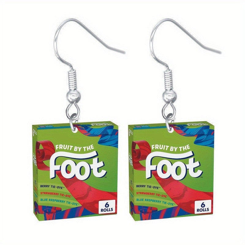 Wholesale Acrylic Food Beverage Snack Candy Biscuit Earrings