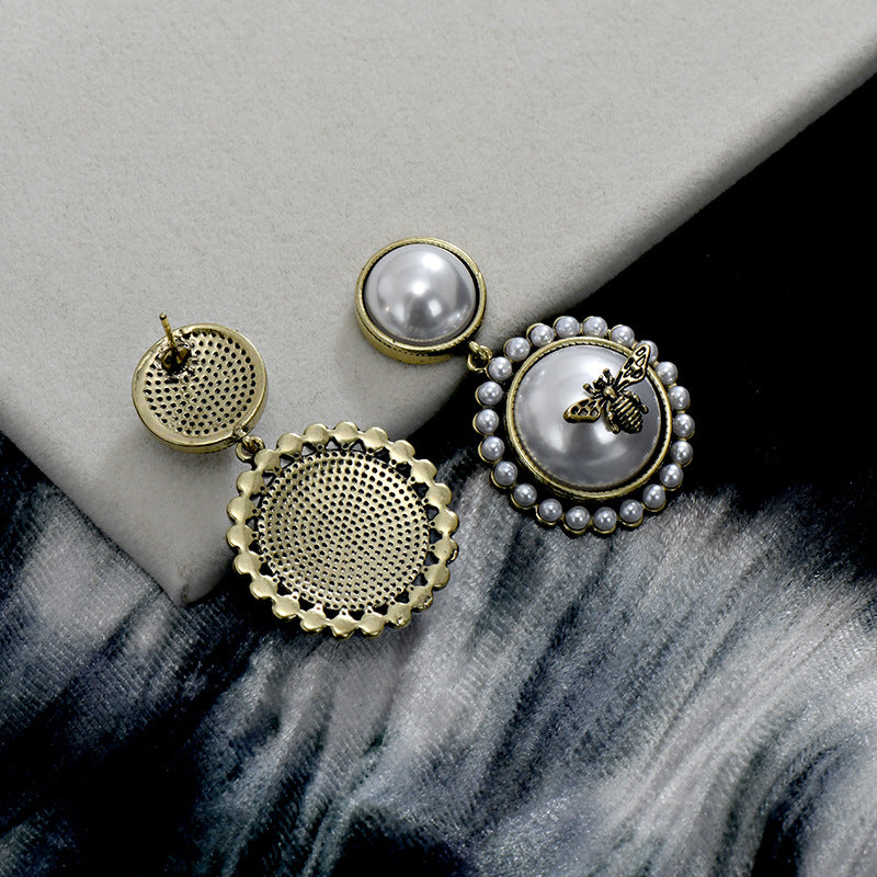 Wholesale Bee Pearl Earrings ACC-ES-JiuJia012