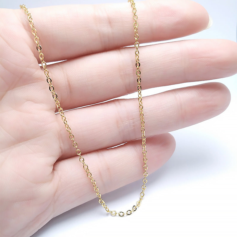 Wholesale Gold Plated O Chain Clavicle Chain Necklace