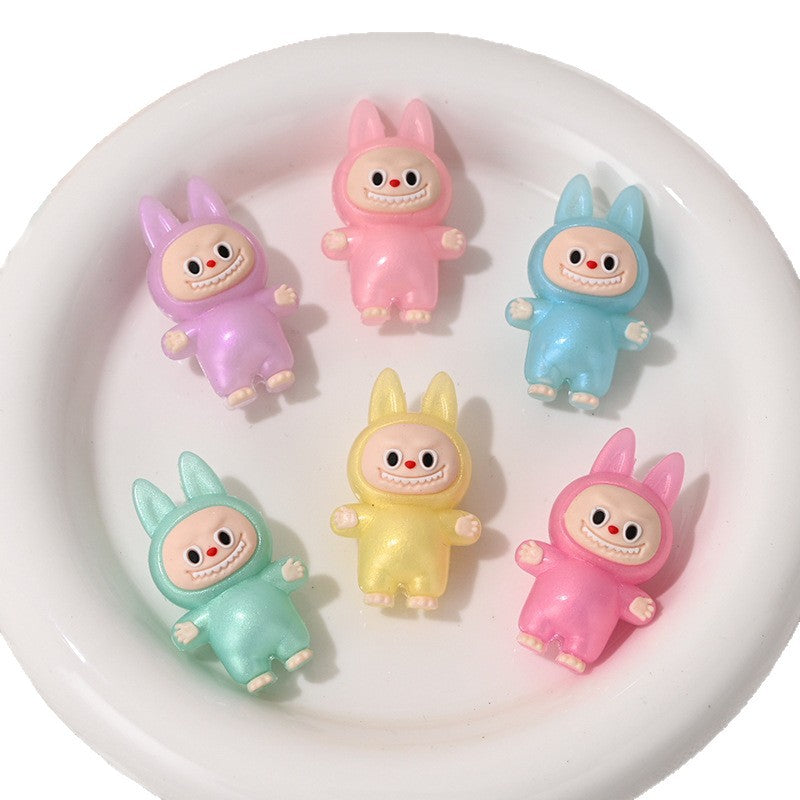 Wholesale 10pcs Rubber Cute Cartoon Beads DIY Bead Accessories