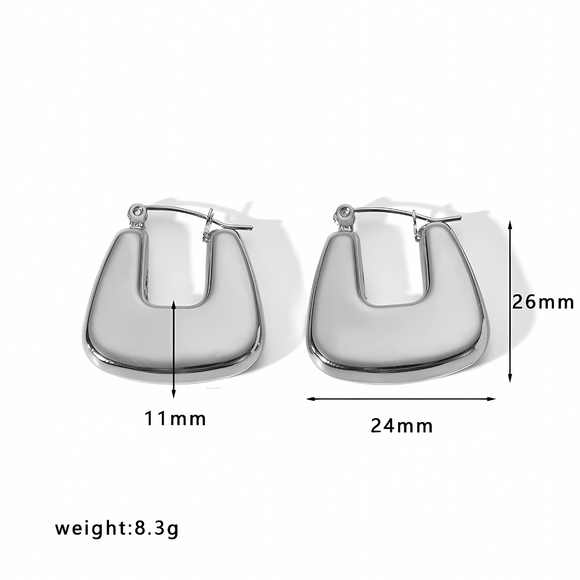 Wholesale Curved 18K Gold Stainless Steel Earrings ACC-ES-LiQuan011