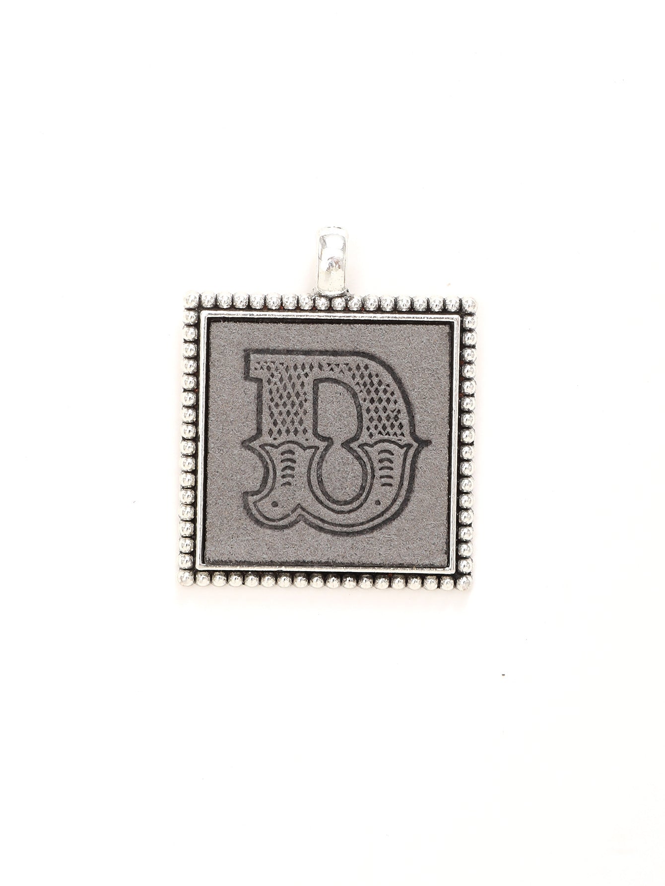 Wholesale  Electroplated Alloy Leather Printed Pattern 26 Letter Pendant  Keychain