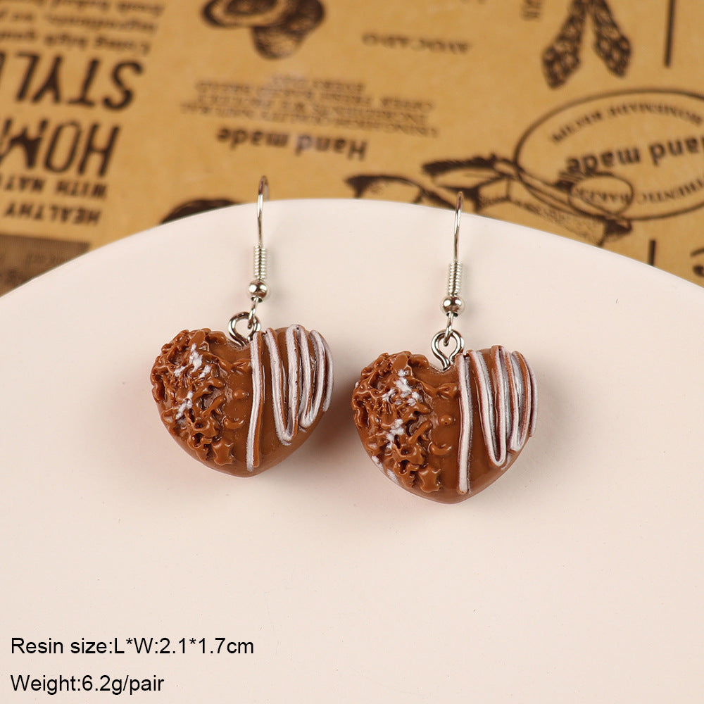 Wholesale  Fun Food and Cake Donut Earrings