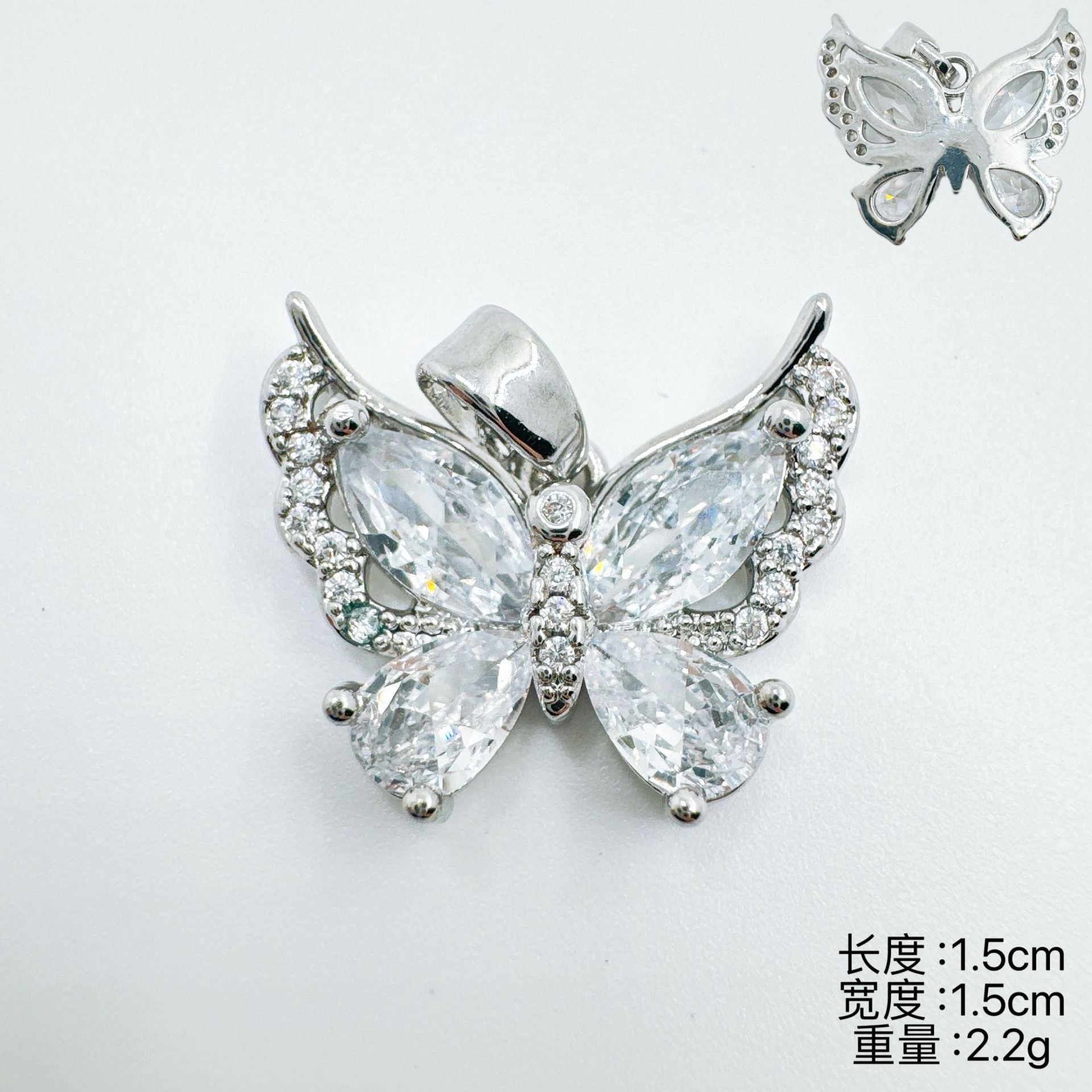 Wholesale Trendy Bee Butterfly Necklace Copper Electroplated Layering Jewelry Gift for Women