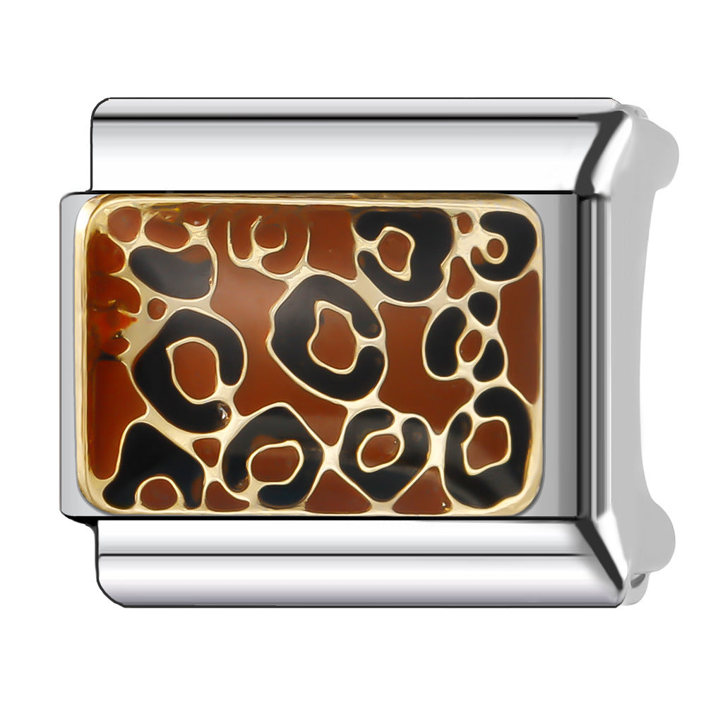 Wholesale Italian Charm Bracelet 9mm DIY Splicing Cute Creative Stainless Steel Composable Bracelet