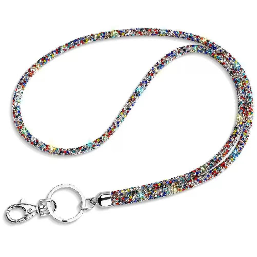 Wholesale Rhinestone Crossbody Lanyard Keychain ACC-KC-LingYu002