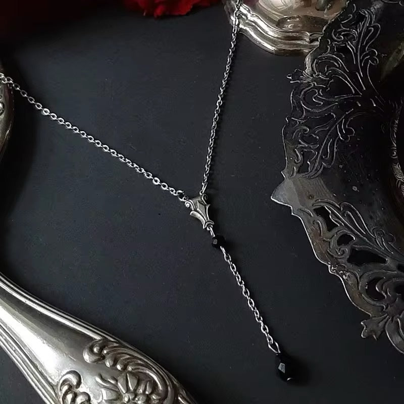Wholesale Gothic Victoria Rose Crystal Necklace