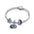 Wholesale S925 Sterling Silver Blue Ocean Star Language Star Valentine's Day Bracelet