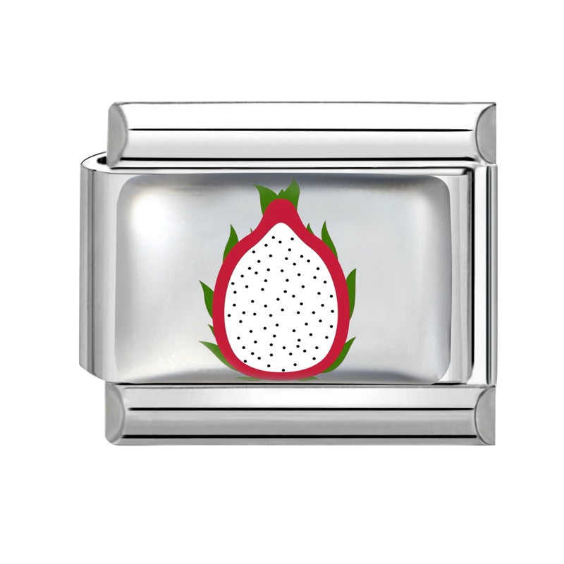 Wholesale 9mm Italian Charm Starter Bracelets DIY square Single Section Creative Stainless Steel Composable Bracelet