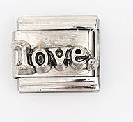 Wholesale Stainless Steel Italian Charm Bracelet Love Letter DIY Elastic Band Unisex Everyday Jewelry Accessory
