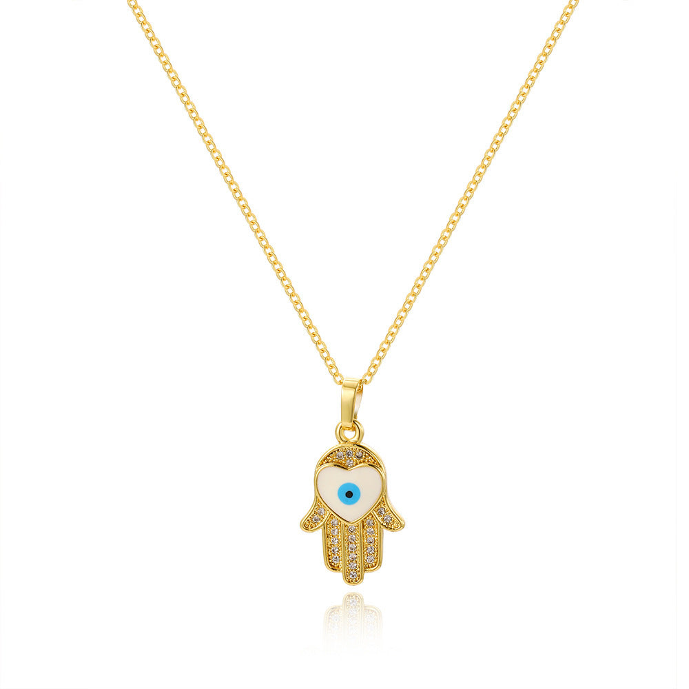 Wholesale Evil Eye Pendant Necklace Blue Eye Design for Everyday Gift Boutique Jewelry Accessory
