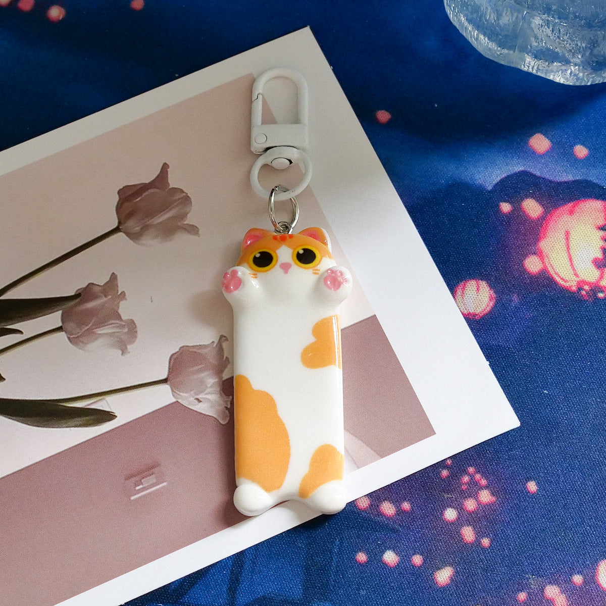 Wholesale Plastic Cute Cat Keychain Cartoon Bag Charm for Everyday Use