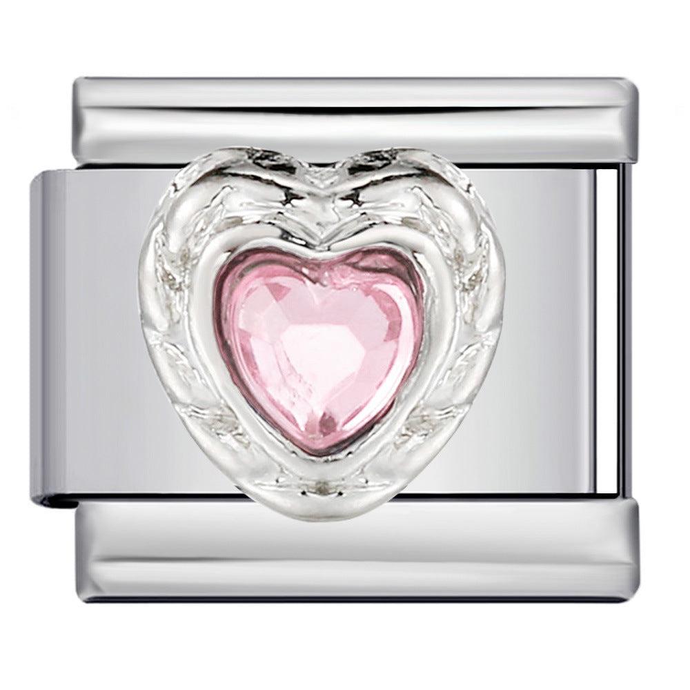 Wholesale  Italian Charm Bracelet 9mm DIY  Welded Oil Drip Creative Stainless Steel Composable Bracelet