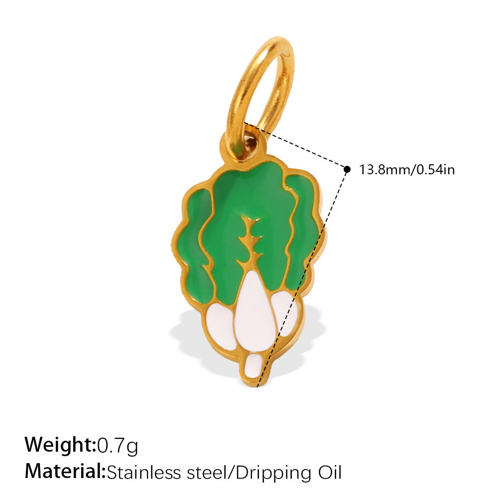 Wholesale Vegetable Series Dripping Oil Charms for Jewelry