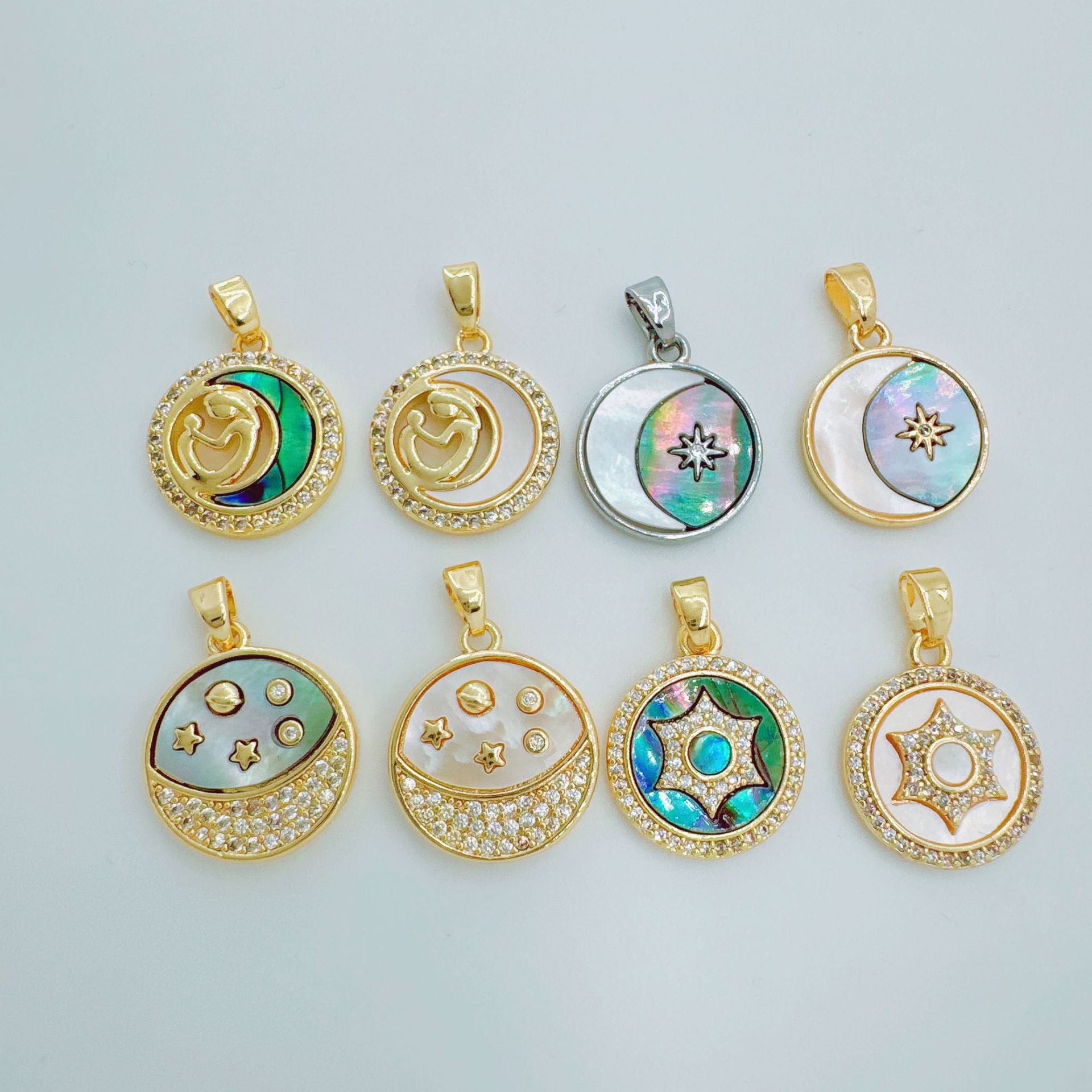 Wholesale Gold Plated Copper Pendant Necklace Japanese Korean Style Fashion Jewelry Accessory Gift