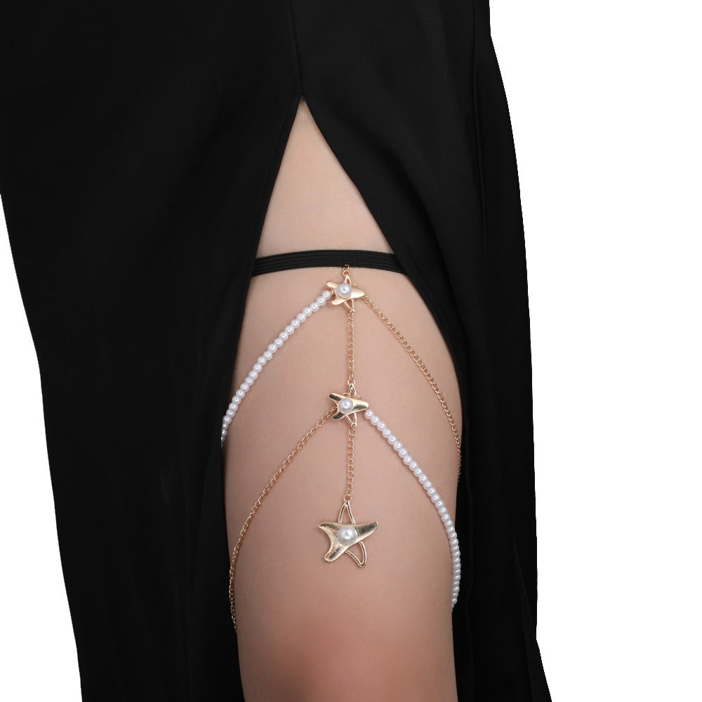 Wholesale Elastic rope double layer pendant chain leg chain