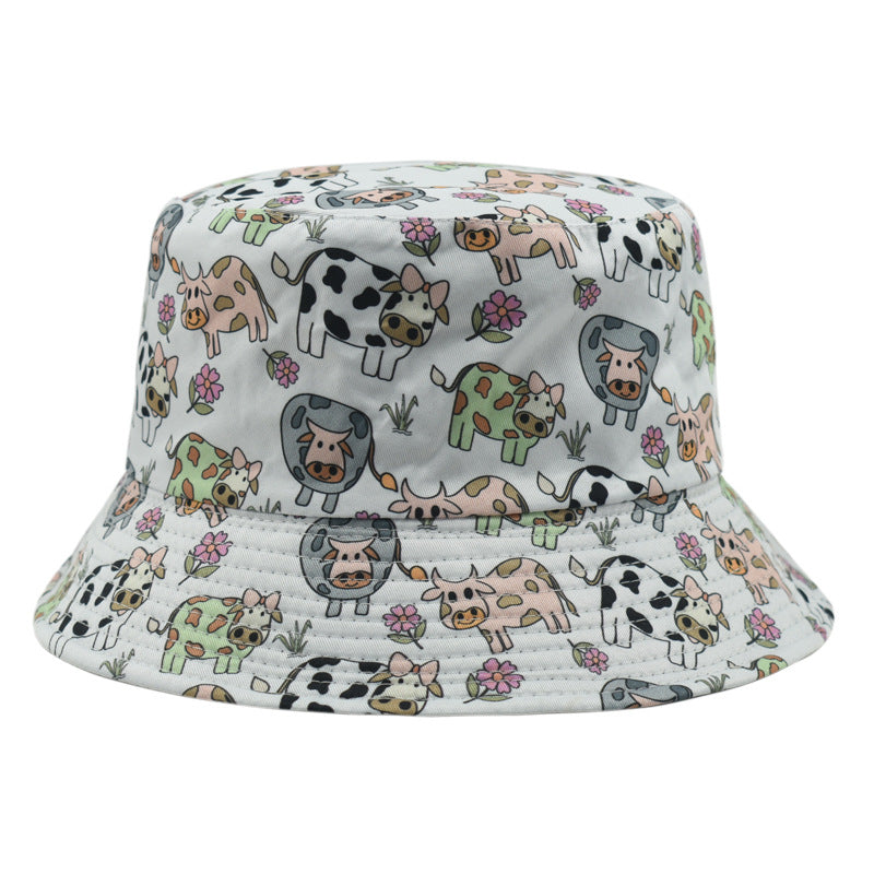 Wholesale Vintage Printed Fashion Cartoon Graffiti Bucket Hat ACC-HT-Xiny013
