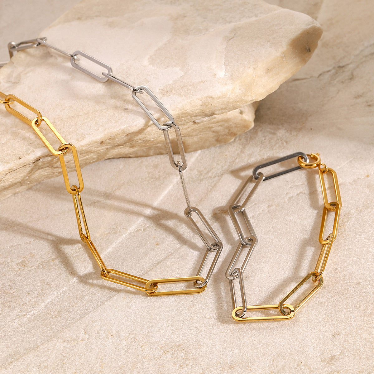 Wholesale stainless steel color matching necklace