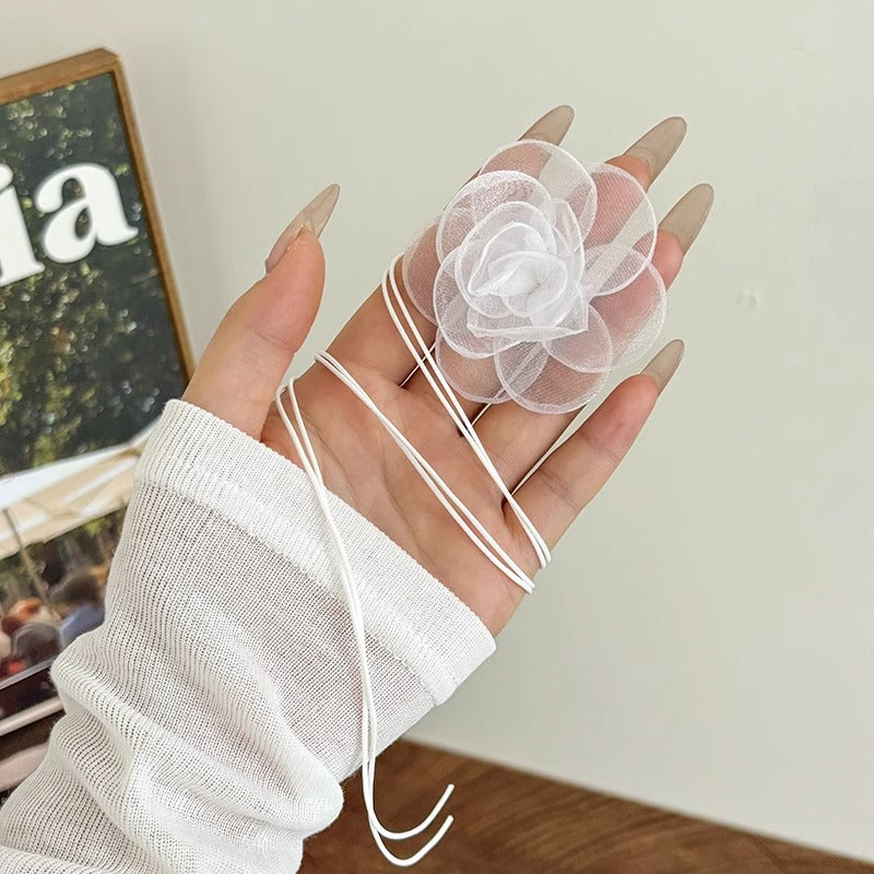 Wholesale  Rose Flower Necklace Summer Clavicle Chain