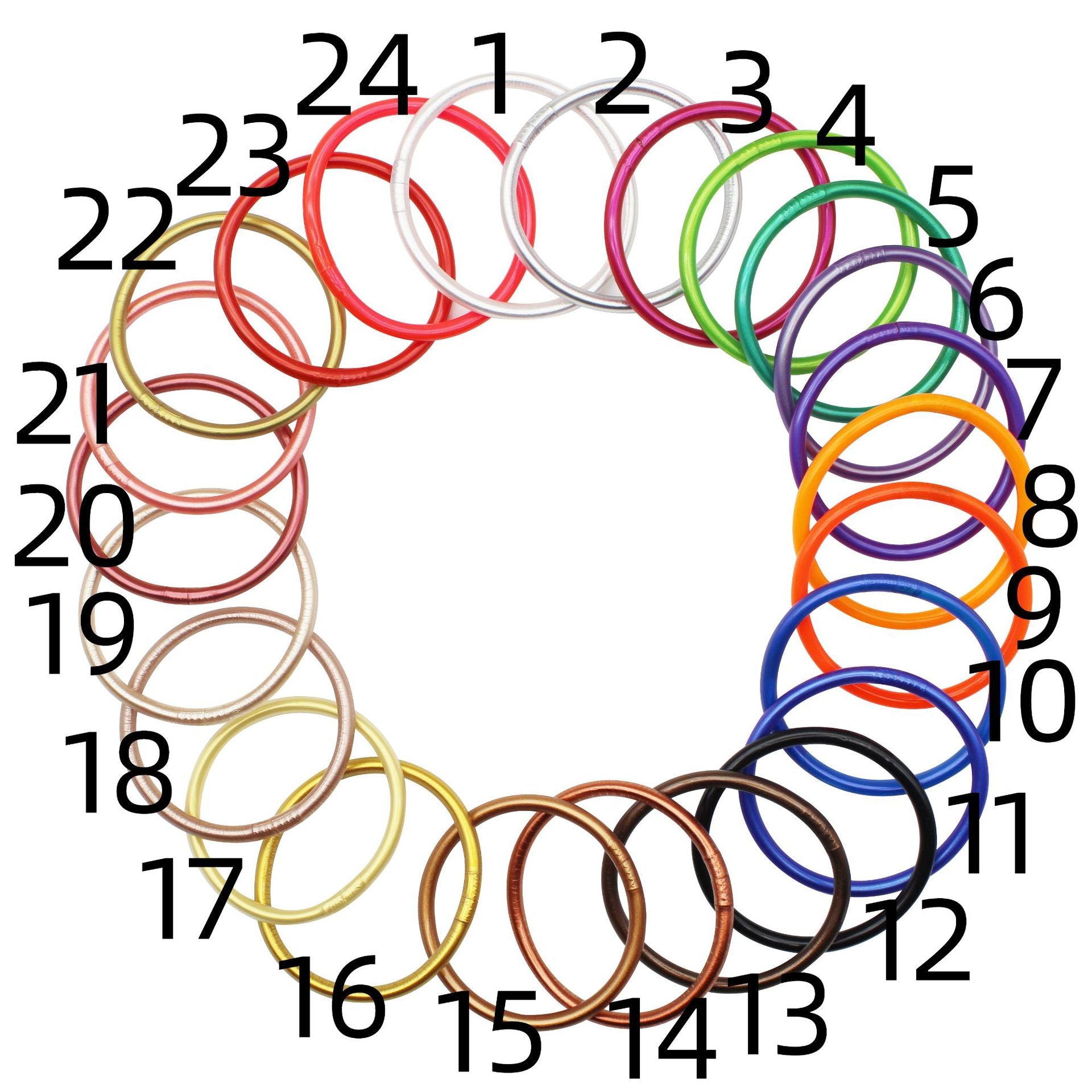 Wholesale Color Plastic Gold Powder Jelly Bangles Bracelet ACC-BT-YTian002