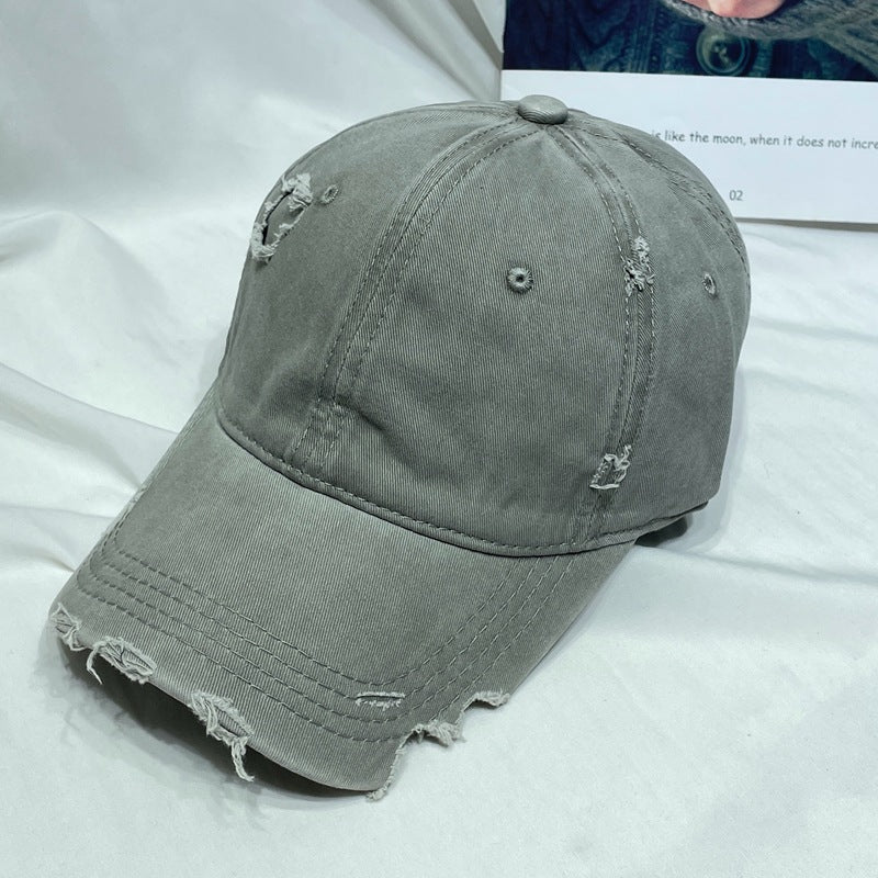Wholesale  Solid Color Notched Baseball Hat