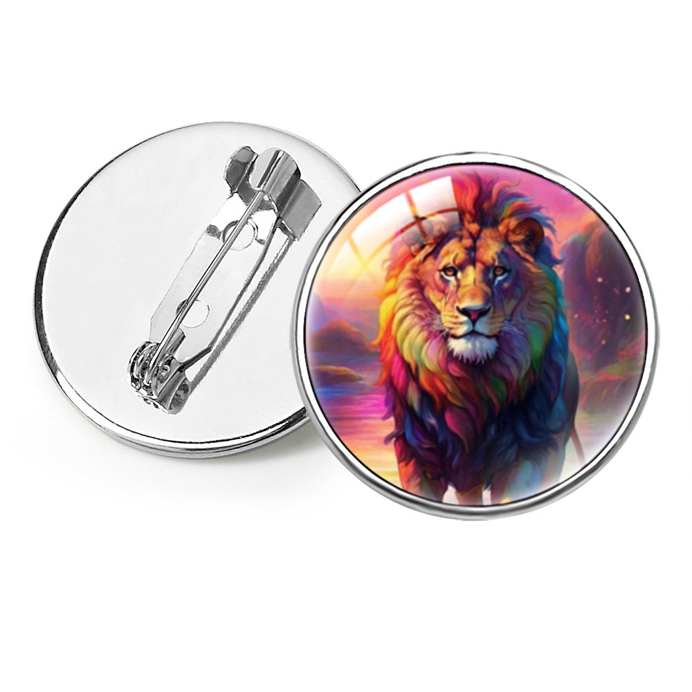 Wholesale  Animal Animation Peripheral Lion King Gem Brooch