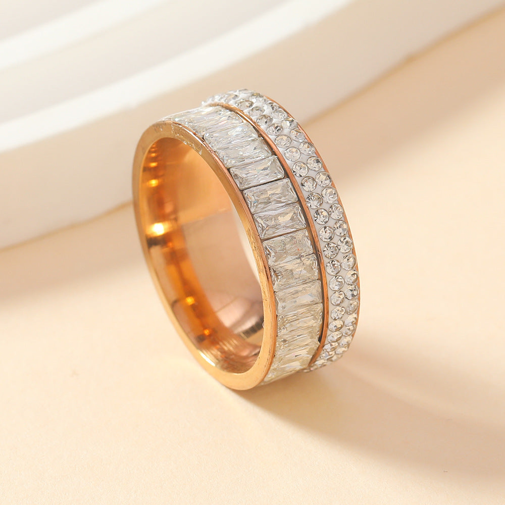 Wholesale Stainless Steel Rings with Diamond and Zircon Rings ACC-RS-WangG010