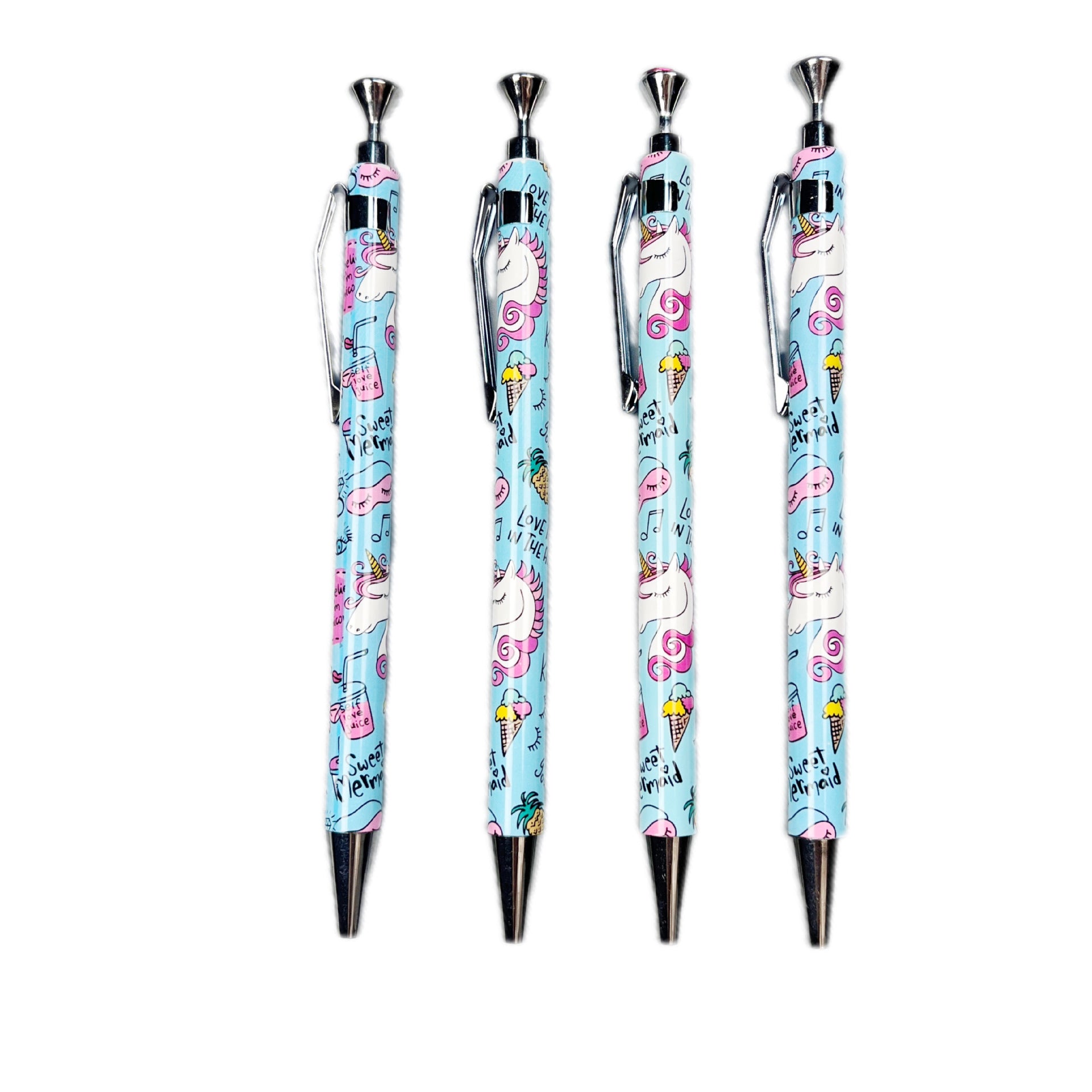Wholesale 10pcs Thermal Transfer Flower Film Pen High Color Value Ballpoint Pen